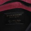 Borsa a tracolla Burberry Macken in tela Haymarket beige e pelle marrone - Detail D3 thumbnail