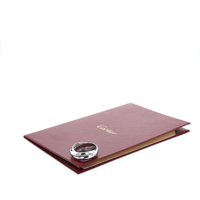 Anello Cartier Trinity modello medio in oro bianco - Detail D2