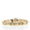 Articulated Cartier Arabesque bracelet in pink gold and white gold - 360 thumbnail