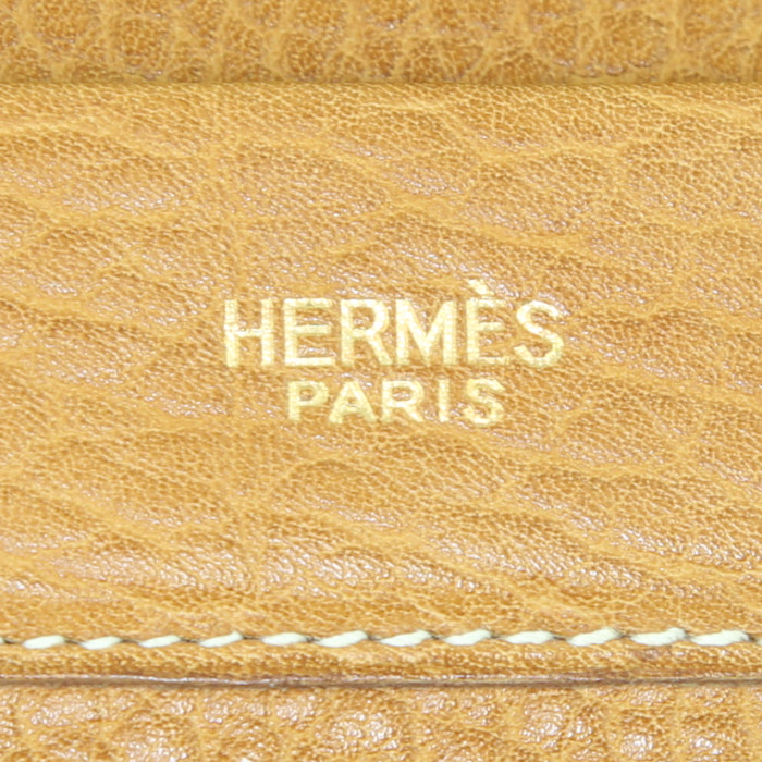 Trousse Hermès Vintage in pelle martellata gold - Detail D3