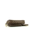 Borsa a tracolla Louis Vuitton  Multi-Pochette Accessoires in tela monogram marrone e pelle naturale - Detail D5 thumbnail