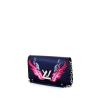 Bolso bandolera Louis Vuitton Twist en cuero azul y rosa - 00pp thumbnail