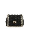 Dior Miss Dior bag worn on the shoulder or carried in the hand in black quilted leather - 360 thumbnail