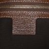 Gucci Jackie handbag in grey monogram canvas and brown leather - Detail D2 thumbnail