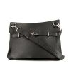 Hermès Jypsiere 34 cm shoulder bag in black togo leather - 360 thumbnail