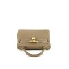 Hermès Kelly 28 cm handbag in etoupe togo leather - 360 Front thumbnail