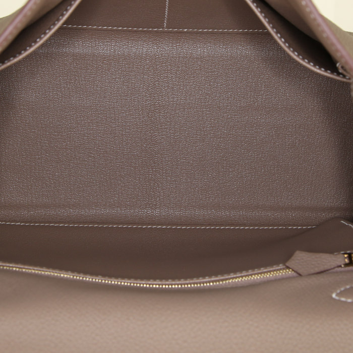 Borsa Hermès Kelly 28 cm in pelle togo etoupe - Detail D3