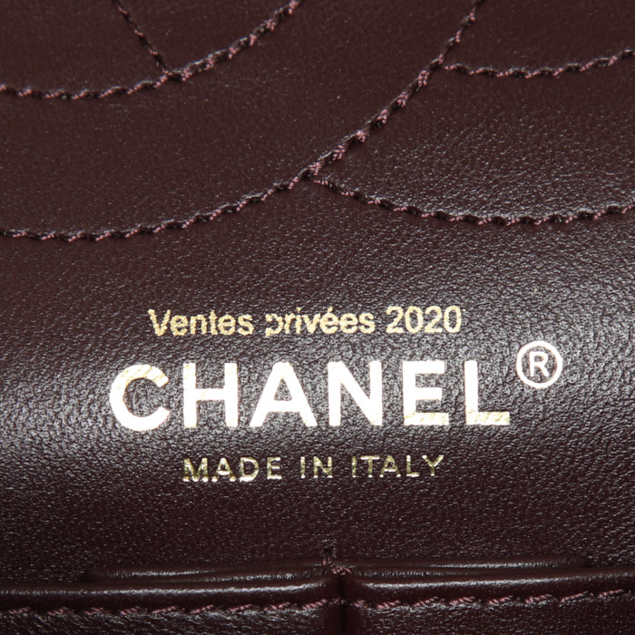 Borsa Chanel 2.55 in pelle trapuntata nera decorazioni in metallo dorato - Detail D4