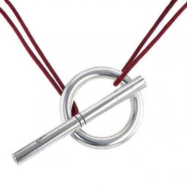 Collier Hermès Glénan taille XL en argent