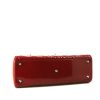 Dior Lady Dior large model handbag in red patent leather - Detail D5 thumbnail