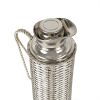 Christian Dior, thermos flask in silvered metal imitating the work of basketry, signed, from the beginning of the 1980's - Detail D1 thumbnail