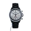 Reloj Chanel J12 Chronographe de cerámica noire y acero Ref :  H2681 Circa  2005 - 360 thumbnail