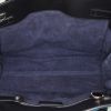 Bulgari shopping bag in blue and black bicolor leather - Detail D3 thumbnail