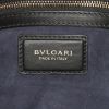 Bulgari shopping bag in blue and black bicolor leather - Detail D4 thumbnail