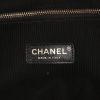 Chanel  31 handbag  in black quilted canvas  and pink leather - Detail D4 thumbnail