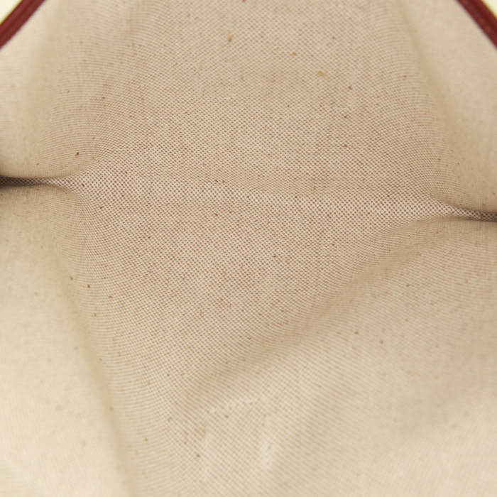 Pochette Hermes Jige in pelle box bordeaux - Detail D2