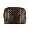 Bolso de mano Chanel Grand Shopping en cuero acolchado marrón - 360 thumbnail