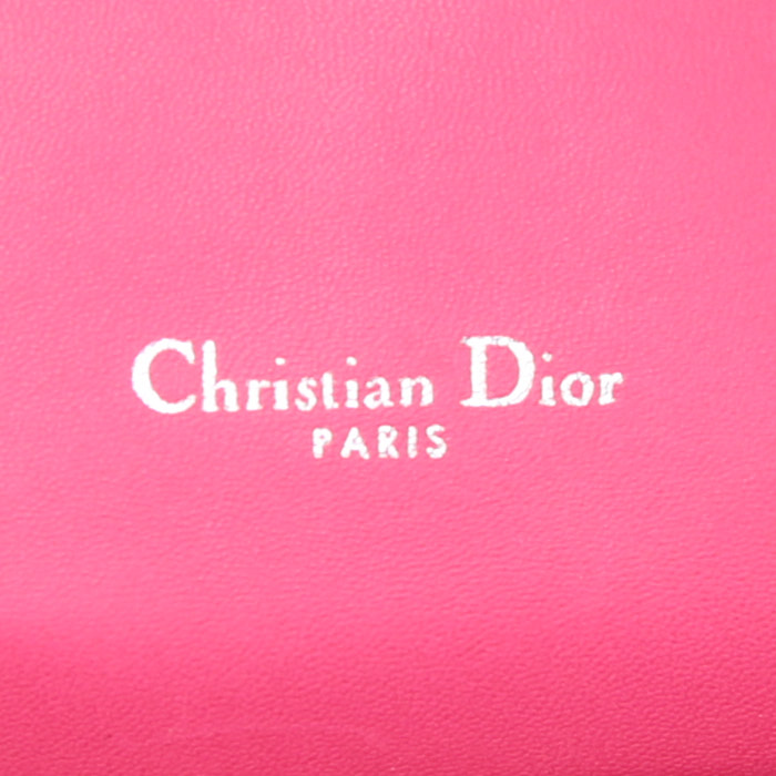 Dior Miss Dior handbag in pink leather cannage - Detail D4