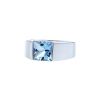Cartier Tank ring in white gold and aquamarine - 00pp thumbnail