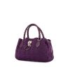 Dior Vintage handbag in purple canvas cannage - 00pp thumbnail