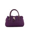 Dior Vintage handbag in purple canvas cannage - 360 thumbnail
