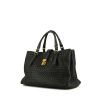Bottega Veneta  Roma handbag  in dark grey intrecciato leather - 00pp thumbnail