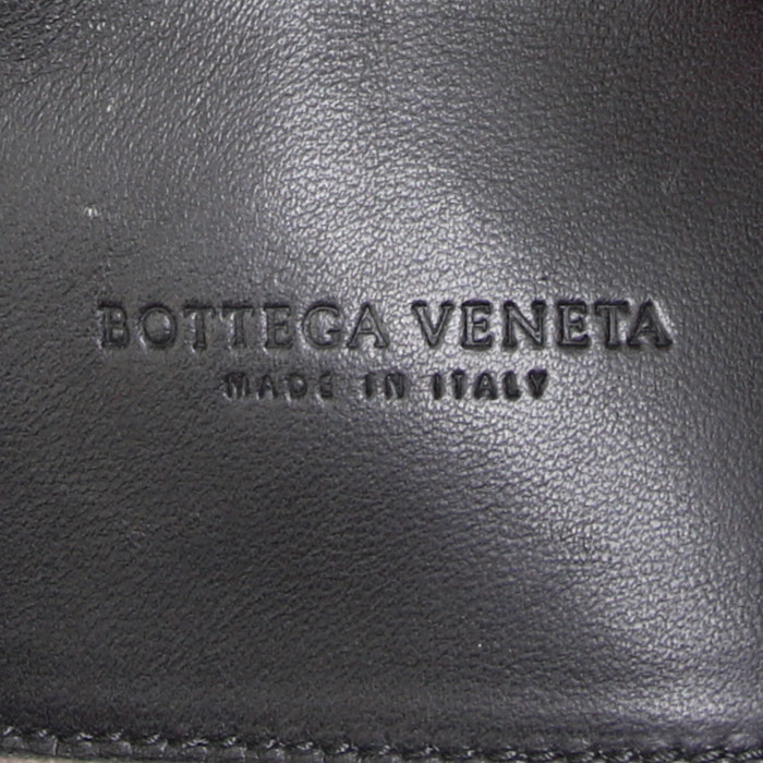 Bottega Veneta  Roma handbag  in dark grey intrecciato leather - Detail D3