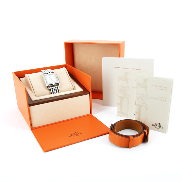 Reloj Hermes Cape Cod de acero Ref :  CC1.710 Circa  2012 - Detail D2
