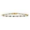 Bracelet Vintage en or jaune,  saphirs et diamants - 00pp thumbnail