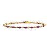 Vintage bracelet in yellow gold, diamonds and rubies - 00pp thumbnail