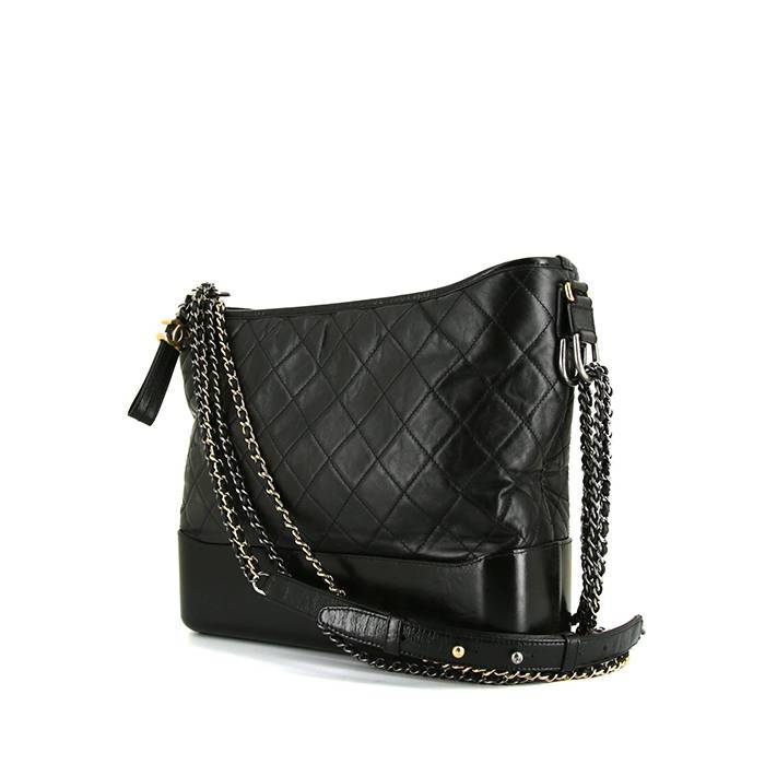 Chanel Gabrielle  shoulder bag in black quilted leather - 00pp