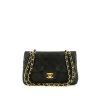Chanel Timeless small model handbag in black quilted leather - 360 thumbnail