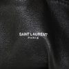 Saint Laurent Teddy Pochon shopping bag in black canvas and black leather - Detail D3 thumbnail
