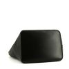 Shopping bag Saint Laurent Teddy Pochon in tela nera e pelle nera - Detail D4 thumbnail