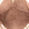Shopping bag Louis Vuitton Wilshire in tela monogram cerata marrone e pelle naturale - Detail D2 thumbnail