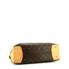 Shopping bag Louis Vuitton Wilshire in tela monogram cerata marrone e pelle naturale - Detail D4 thumbnail