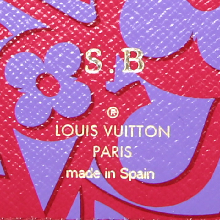 Portafogli Louis Vuitton Clémence in tela monogram marrone - Detail D3