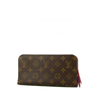 Billetera Louis Vuitton Clémence en lona Monogram marrón