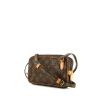 Bolso bandolera Louis Vuitton Marly en lona Monogram revestida marrón y cuero natural - 00pp thumbnail