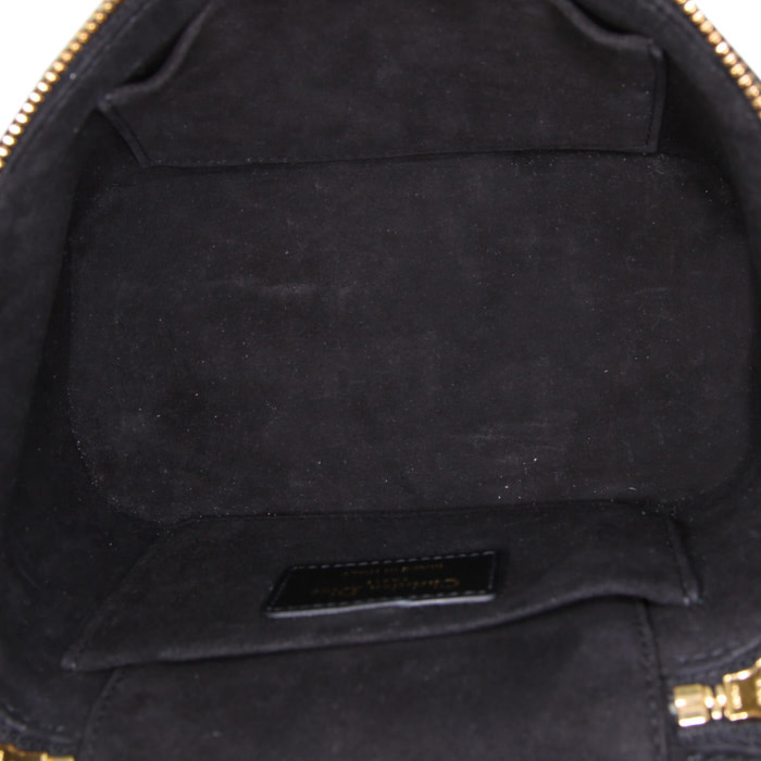 Sac bandoulière Dior Vanity en cuir cannage noir - Detail D3