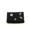 Chanel  Wallet on Chain shoulder bag  in black quilted jersey - 360 thumbnail