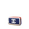 Chanel Editions Limitées shoulder bag in blue, white and red quilted leather - 00pp thumbnail