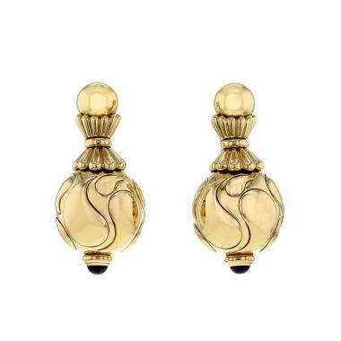 Pendientes colgantes Chopard Casmir en oro amarillo y turmalinas