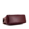 Saint Laurent Loulou medium model shoulder bag in burgundy chevron quilted leather - Detail D5 thumbnail