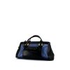 Chloé Alice handbag in black leather and blue python - 00pp thumbnail