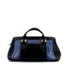 Chloé Alice handbag in black leather and blue python - 360 thumbnail