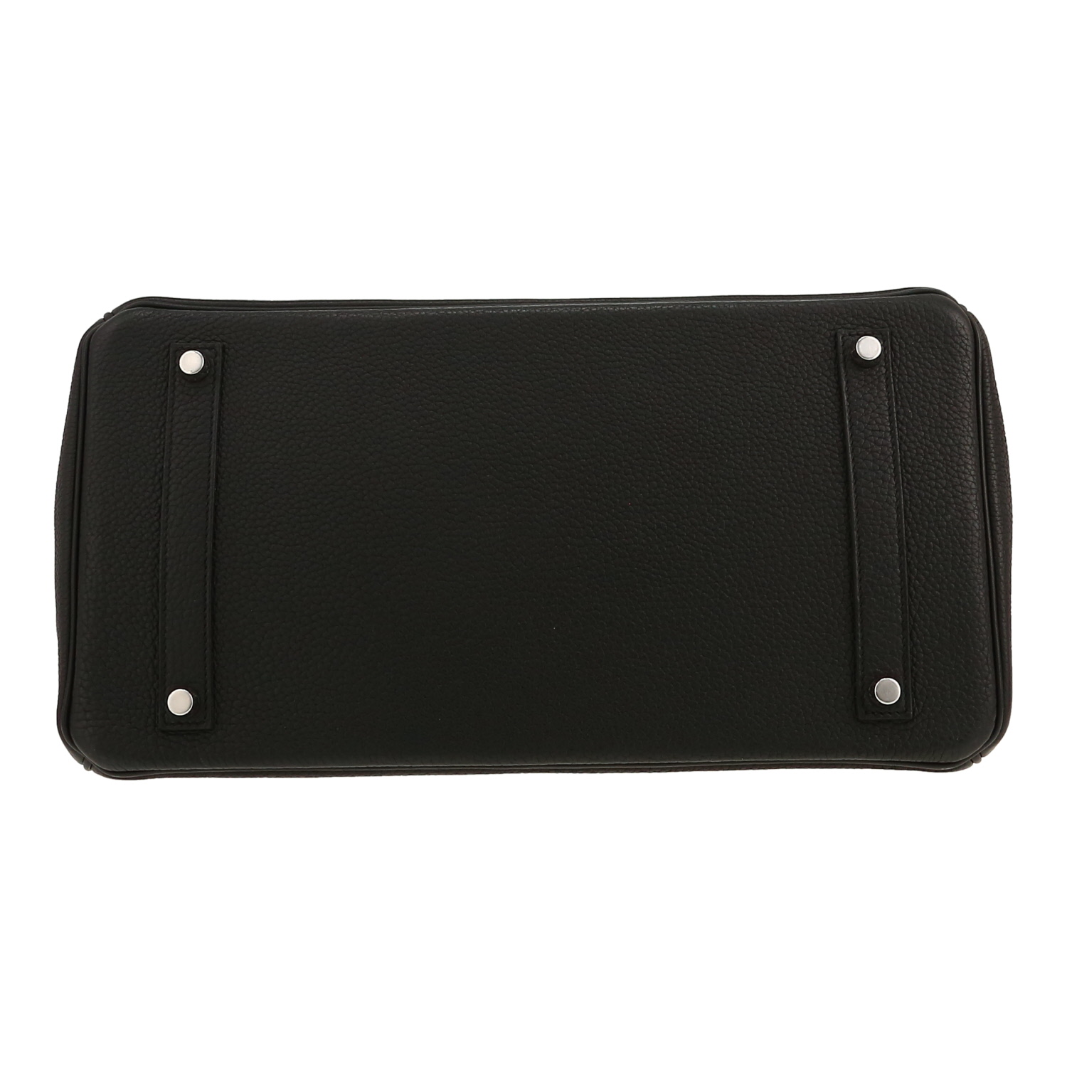 Bolso de mano Hermès  Birkin 35 cm en cuero togo negro - Detail D1