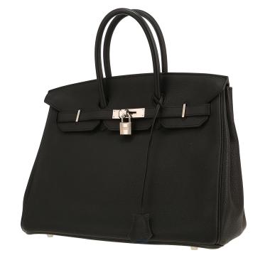 Sac à main Hermès  Birkin 35 cm en cuir togo noir