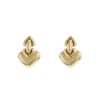Half-articulated Bulgari Cuore earrings in yellow gold - 00pp thumbnail
