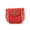 Bolso de mano Chanel Vintage en cuero acolchado rojo - 360 thumbnail